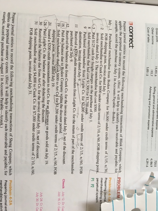 Solved Prepare Journal Entries To Record The Following Me...