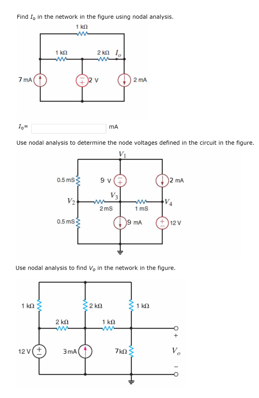 Solved Find Io In The Network In The Figure Using Nodal Chegg