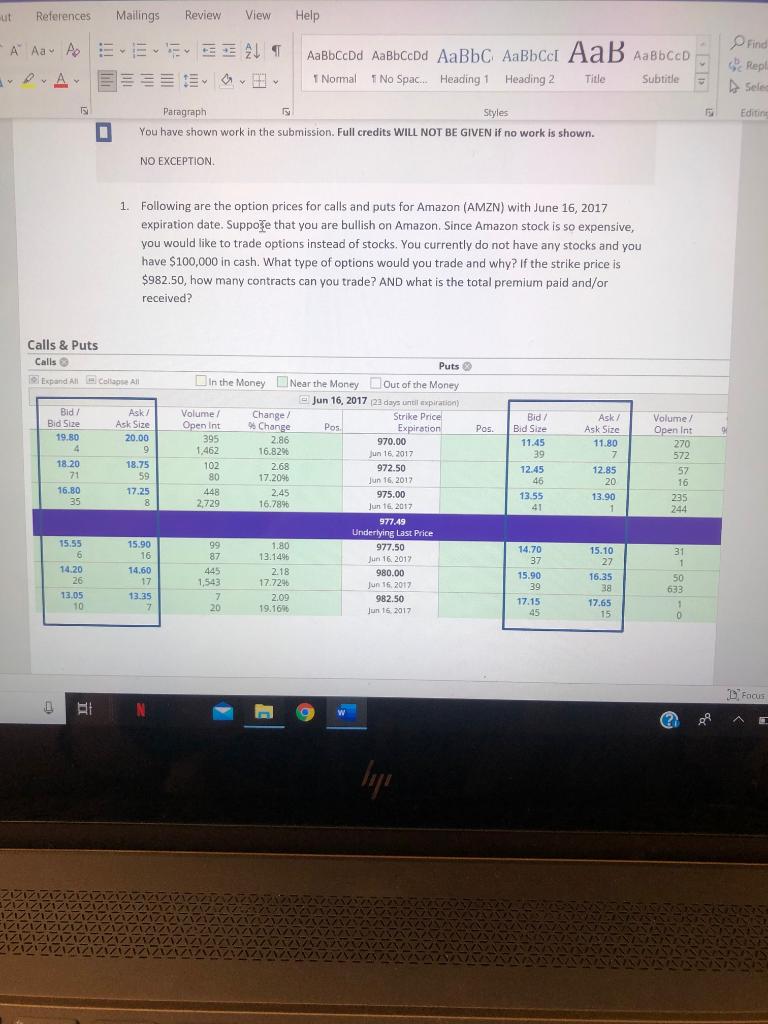 Solved Ut References Mailings Review View Help A Aar Po Chegg