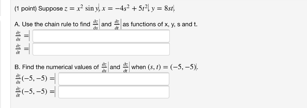 Solved Point Suppose Z X Siny X S Ply Sri Chegg