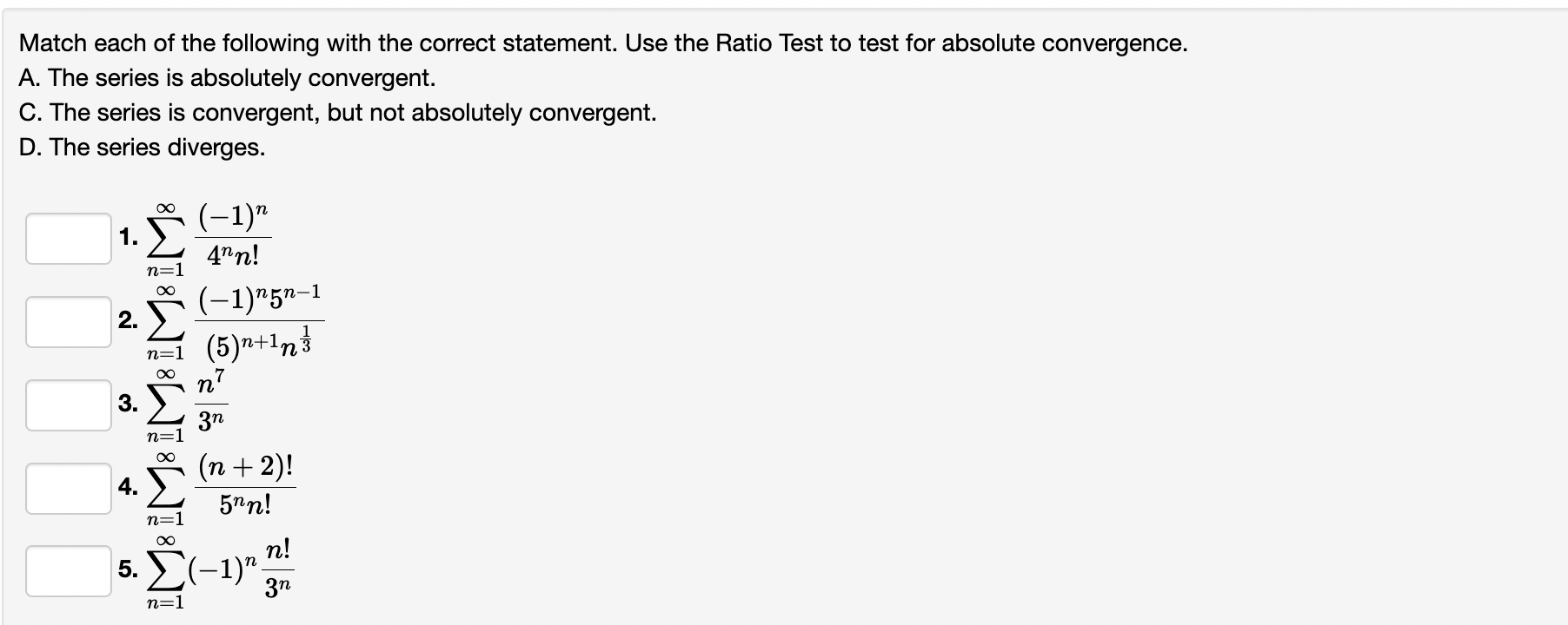 Solved Match Each Of The Following With The Correct Sta