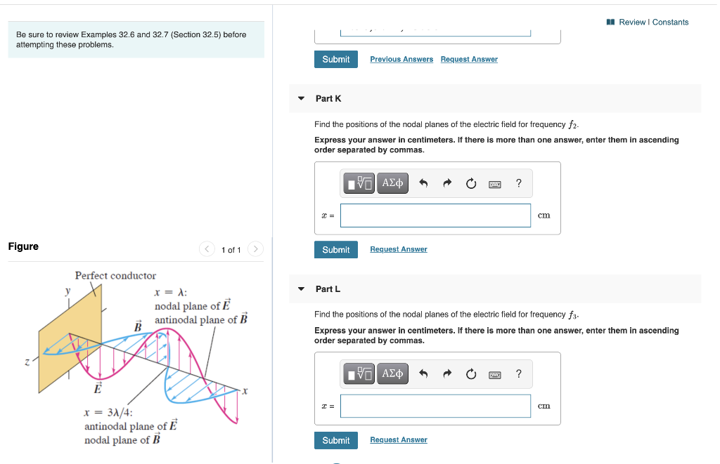 Solved A Review Constants Be Sure To Review Examples Chegg