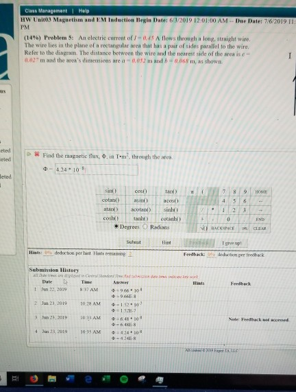 Solved Class Management Help Hw Unit Magnetism And Em Chegg