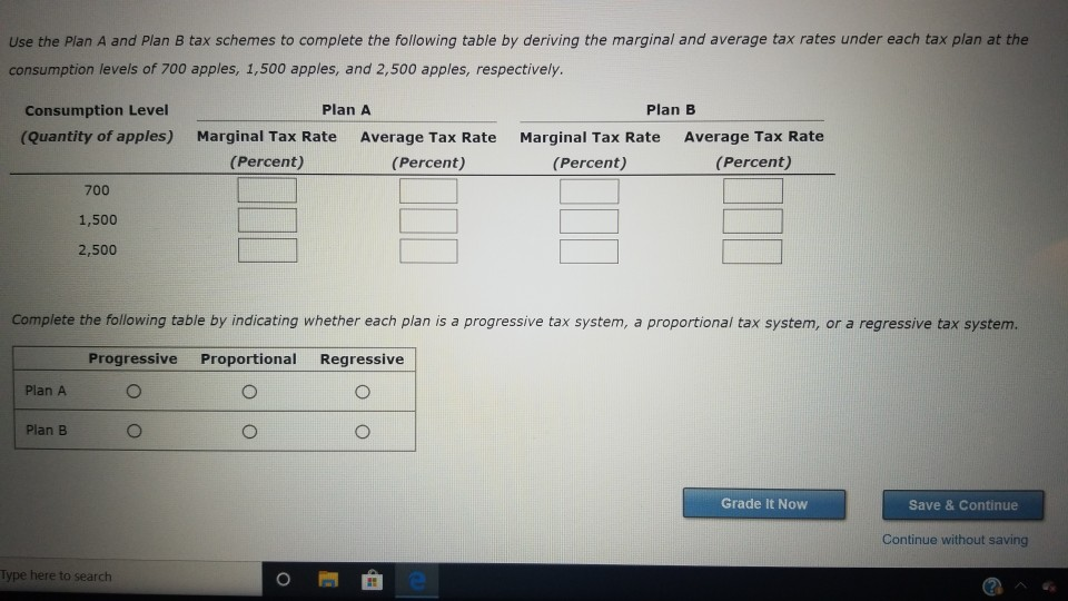 Understanding Marginal And Average Tax Rates Chegg