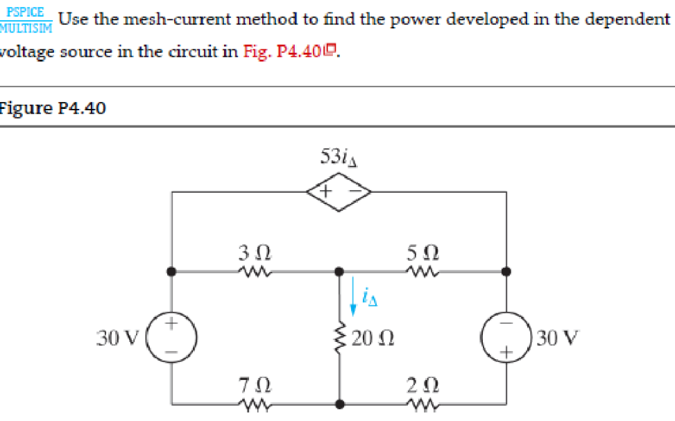 Solved PSPICE MULTISIM Voltage Source In The Circuit In Fig Chegg