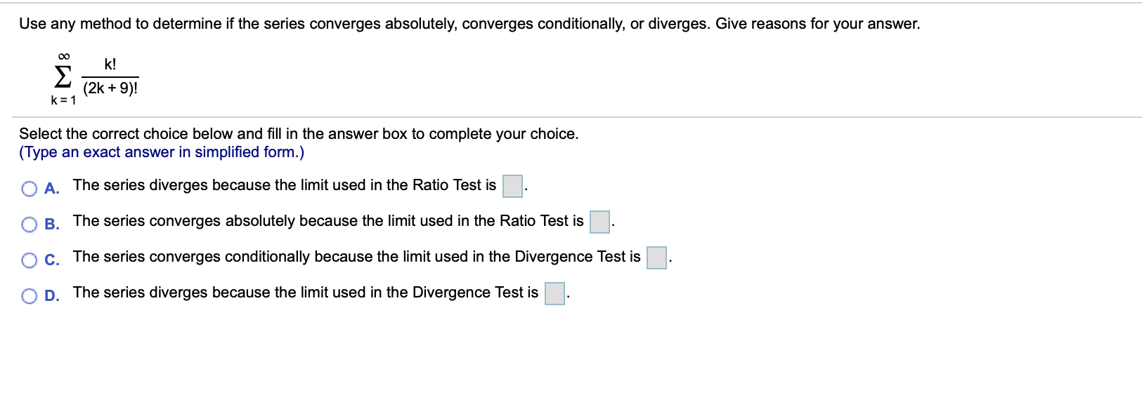 Solved Use Any Method To Determine If The Series Converges Chegg