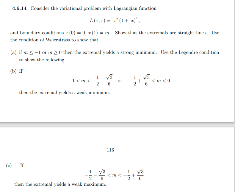 Solved Consider The Variational Problem With Chegg