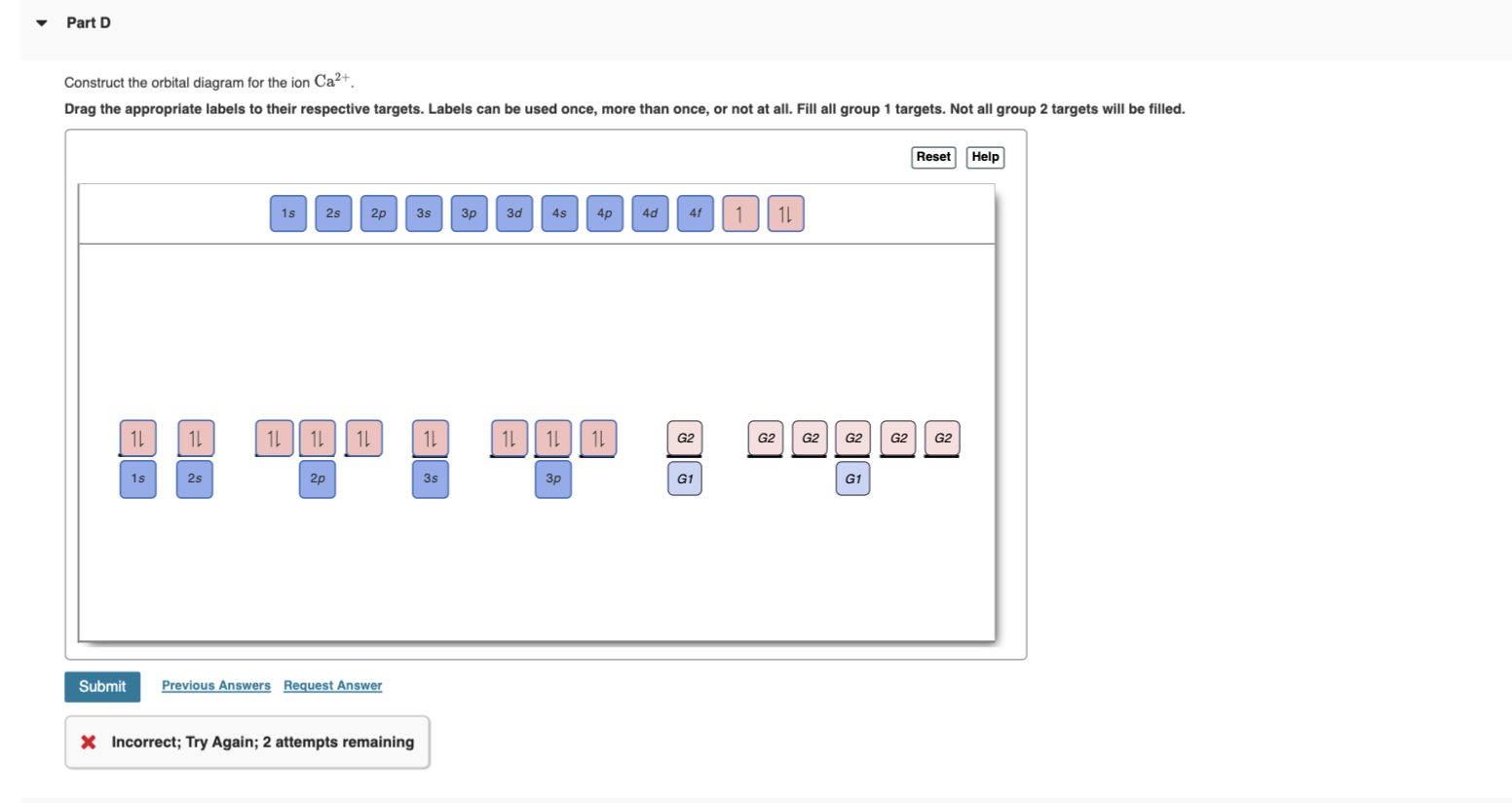 Solved Construct The Orbital Diagram For The Ion Ca Drag Chegg