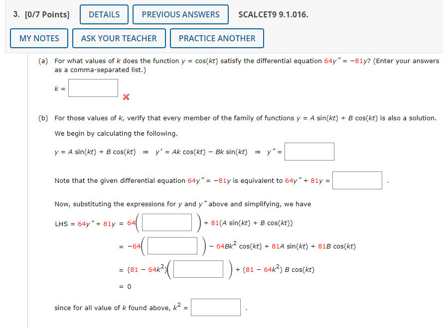 Solved A For What Values Of K Does The Function