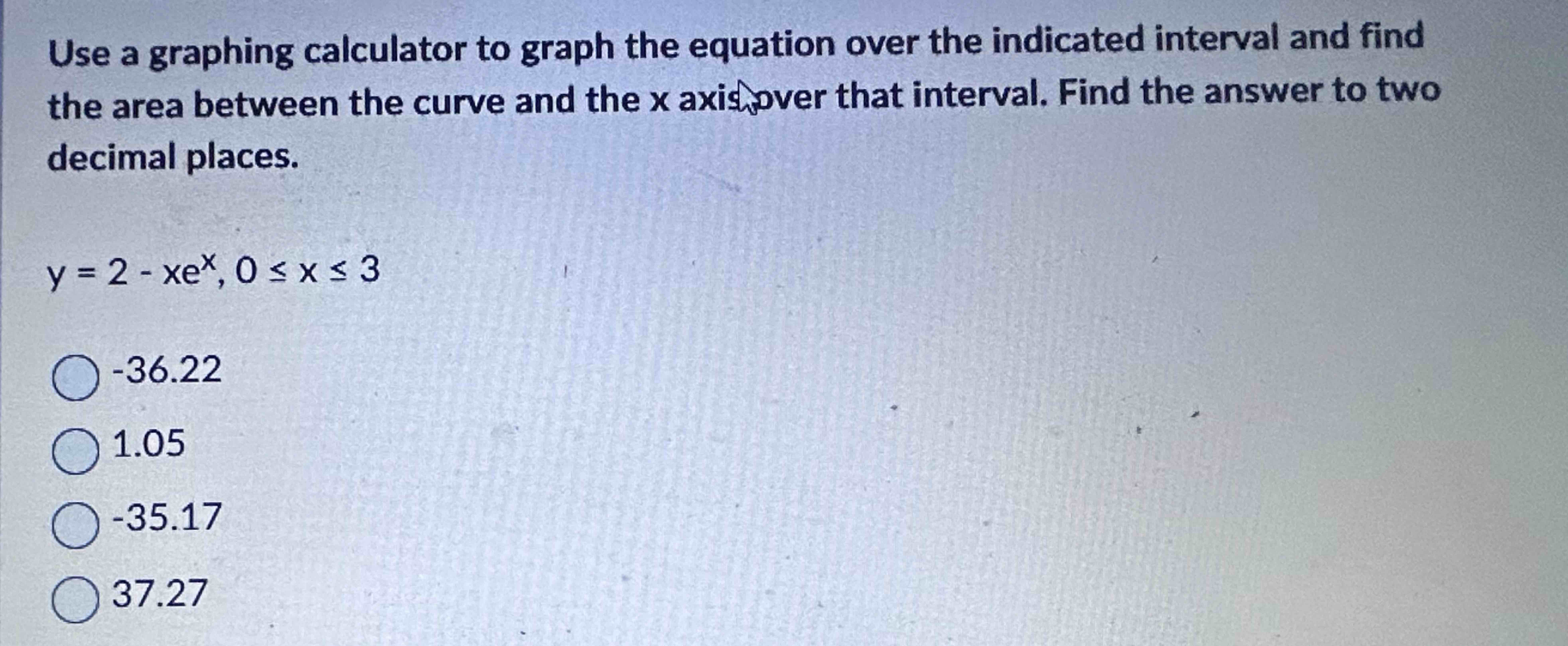 Solved Use A Graphing Calculator To Graph The Equation Over Chegg