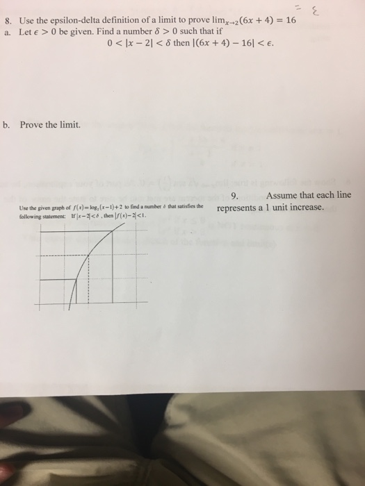 Solved Use The Epsilon Delta Definition Of A Limit To Prove Chegg