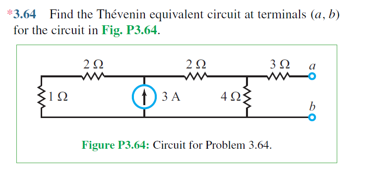 Solved 3 64 Find the Thévenin equivalent circuit at Chegg