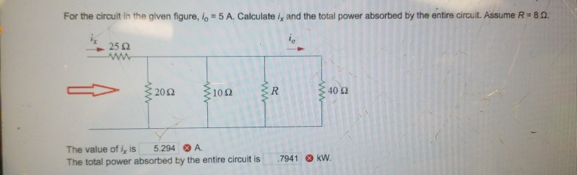 Solved For The Circuit In The Given Figure I 5 A Chegg