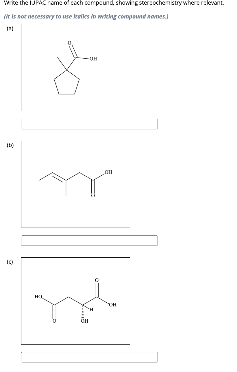 Solved Write The IUPAC Name Of Each Compound Showing Chegg