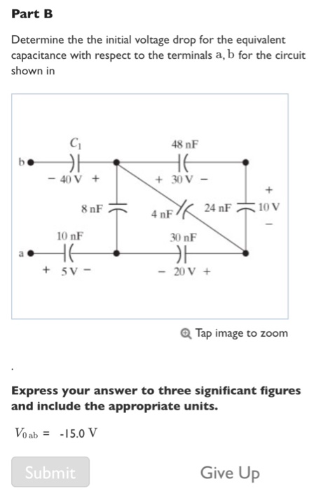 Solved Problem 6 27 Part A Find The Equivalent Capacitance Chegg