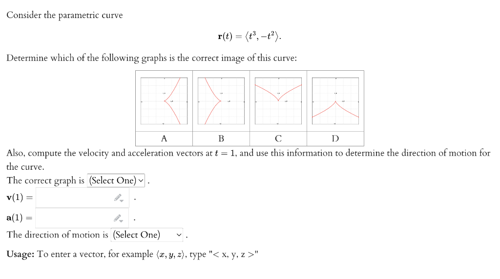 Solved Consider The Parametric Curve R T T3 T2 Chegg