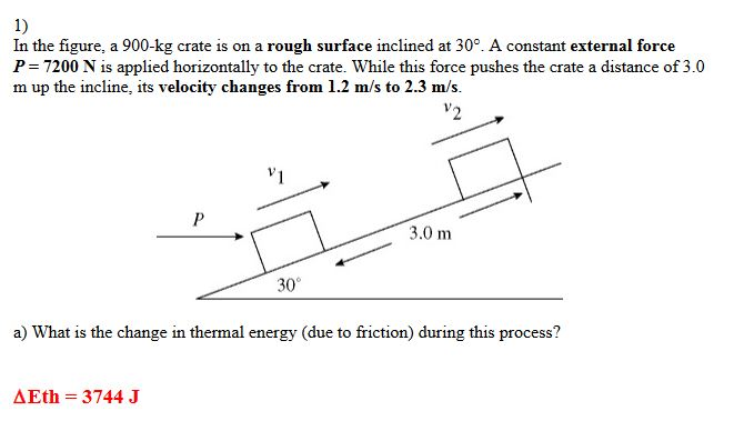 Solved In The Figure A Kg Crate Is On A Rough Chegg