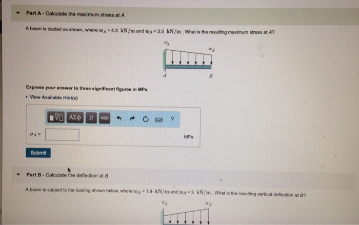 Solved Question Learning Goal To Calculate The Stress Chegg