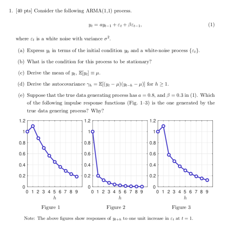 Solved Pts Consider The Following Arma Chegg