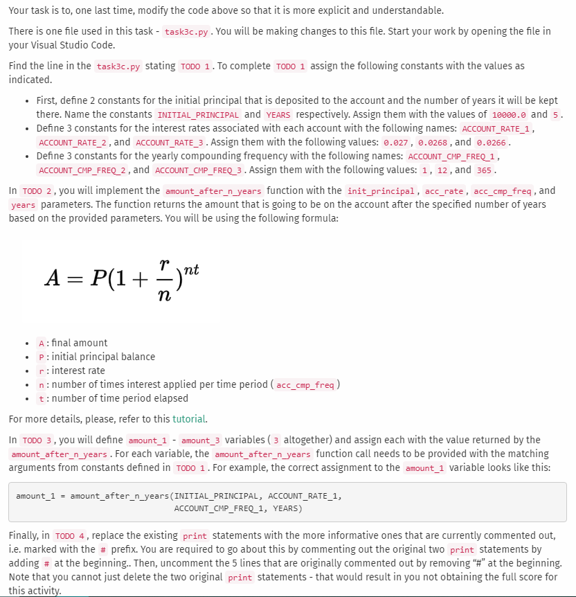 Solved Your Task Is To One Last Time Modify The Code Above Chegg