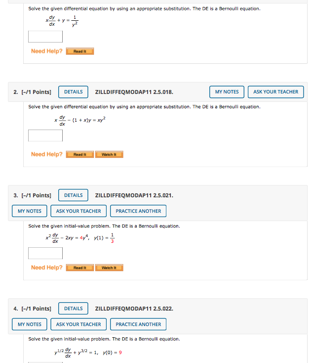 Solved Solve The Given Differential Equation By Using An Chegg