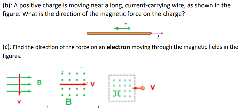 Solved B A Positive Charge Is Moving Near A Long Chegg