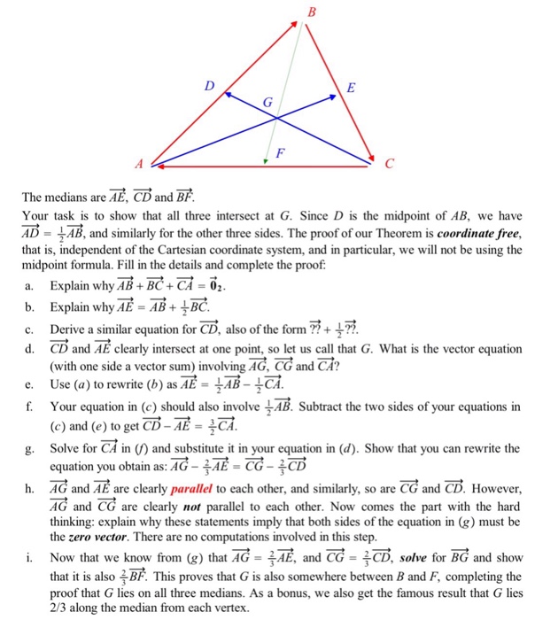 Solved 36 We Will Use Vectors To Prove That The Three Chegg