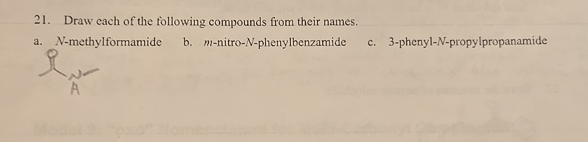 Solved Draw Each Of The Following Compounds From Their Chegg