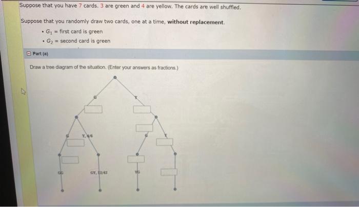 Solved Suppose That You Have Cards Are Green And Are Chegg