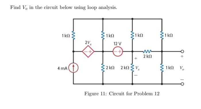 Solved Find Io In The Circuit Below Using Mesh Analysis Chegg