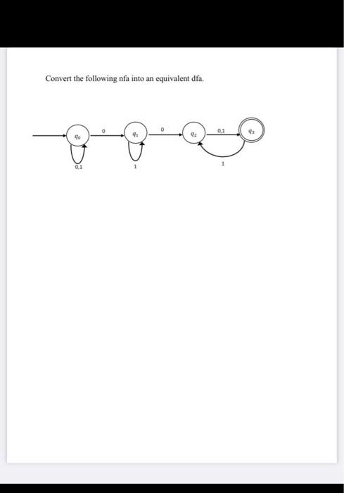 Solved Convert The Following Nfa Into An Equivalent Dfa Chegg