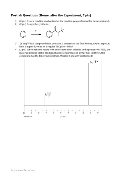 Solved Postlab Questions Home After The Experiment 7 Pts Chegg