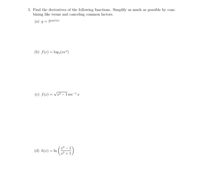 Solved Find The Derivative Of The Following Using Leibniz Chegg