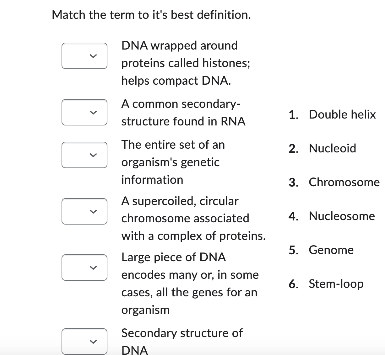 Solved Match The Term To It S Best Definition Chegg