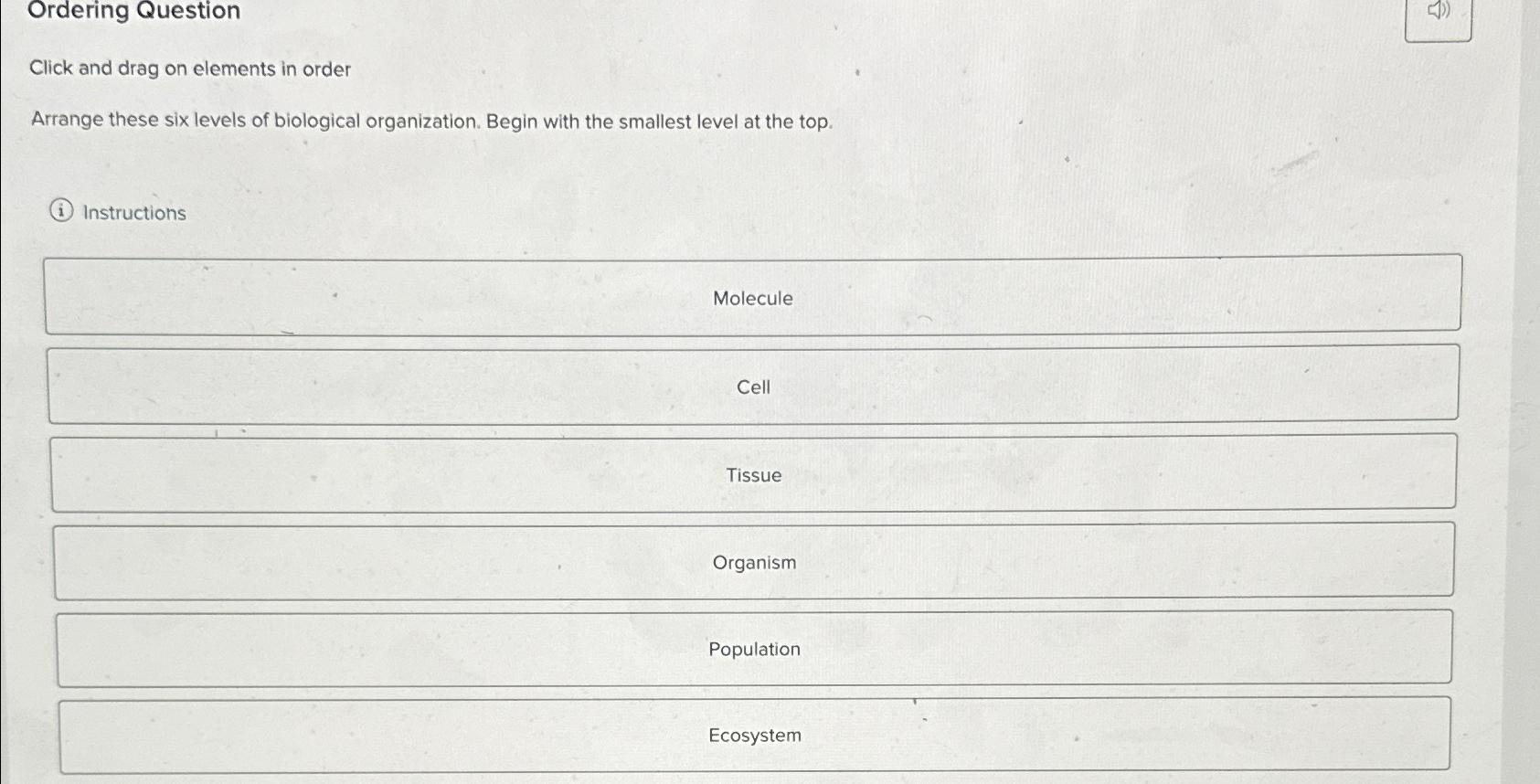 Solved Ordering QuestionClick And Drag On Elements In Chegg