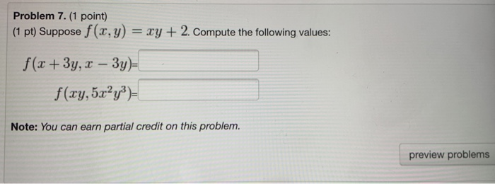 Solved Problem 3 1 Point 1 Pt Calculate All Four Chegg