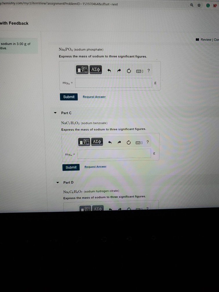 Chemistry Myct ItemView Assignment Chegg