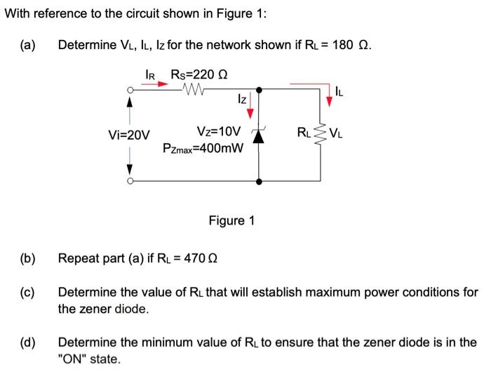 Solved With Reference To The Circuit Shown In Figure 1 A Chegg