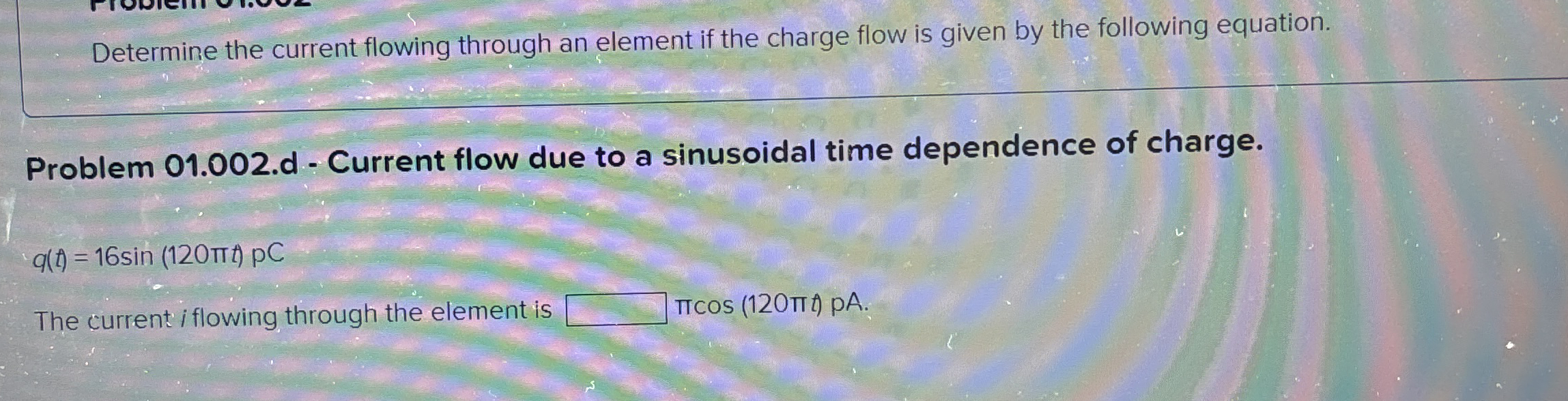 Determine The Current Flowing Through An Element If Chegg