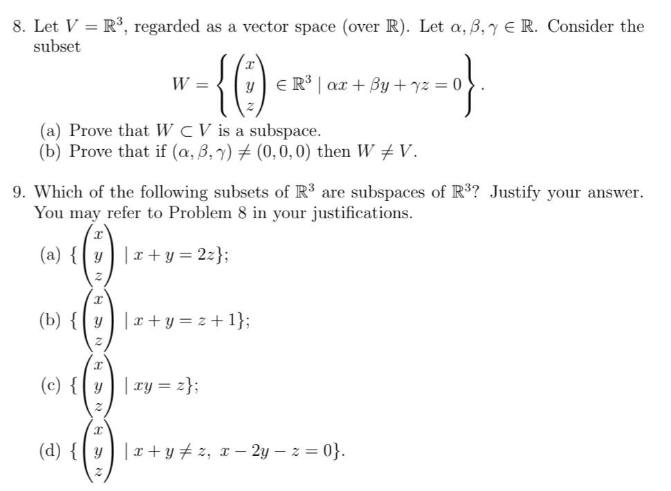 Solved Let V R Regarded As A Vector Space Over R Chegg