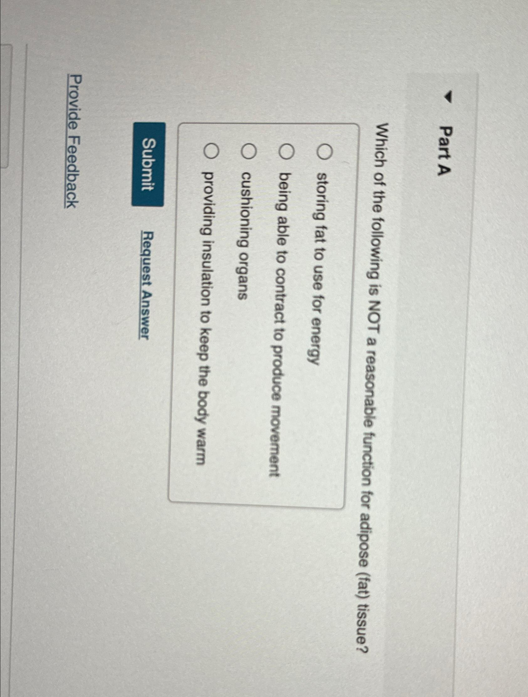 Solved Part AWhich Of The Following Is NOT A Reasonable Chegg