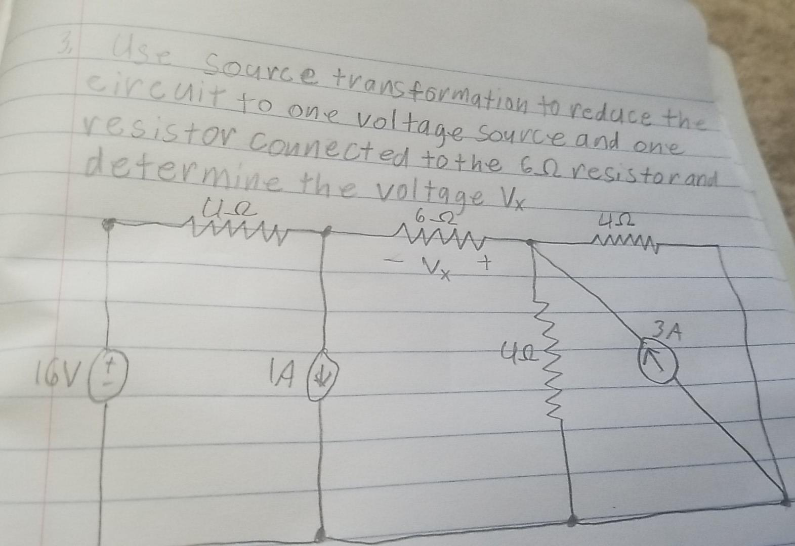 Solved Use Source Transformation To Reduce The Circuit To Chegg