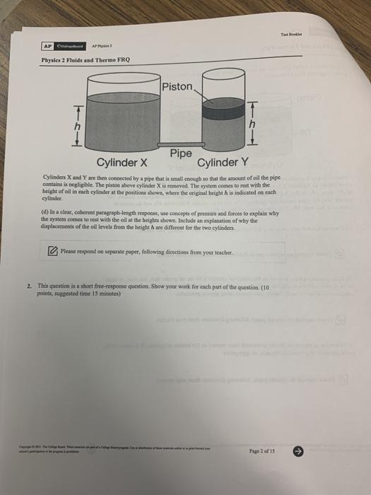 Solved Ar Readineயல Physics 2 Fluids and Therme PRO 1 Chegg