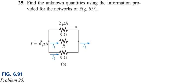 Solved 25 Find The Unknown Quantities Using The Information Chegg