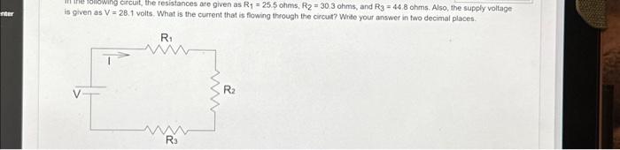 Solved In The Following Circuit The Resistances Are Given Chegg