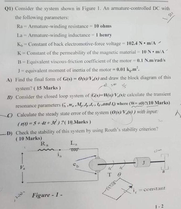 Solved Consider The System Shown In Figure An Chegg