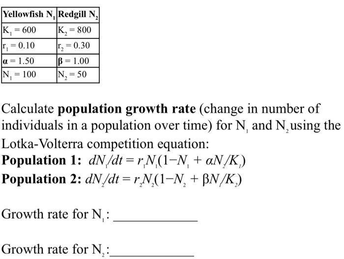 Solved Calculate Population Growth Rate Change In Number Of Chegg