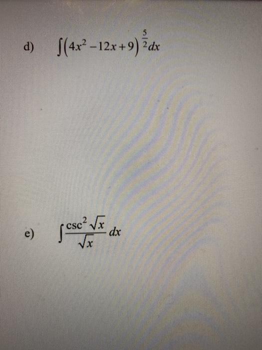 Solved Evaluate The Following Integrals A Xvx Dx Sin Chegg