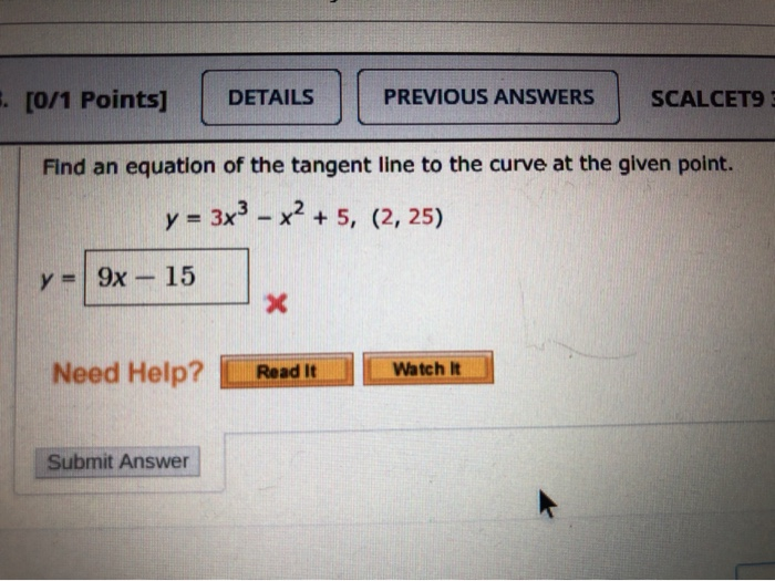 Solved F 0 1 Points DETAILS PREVIOUS ANSWERS SCALCET9 Chegg