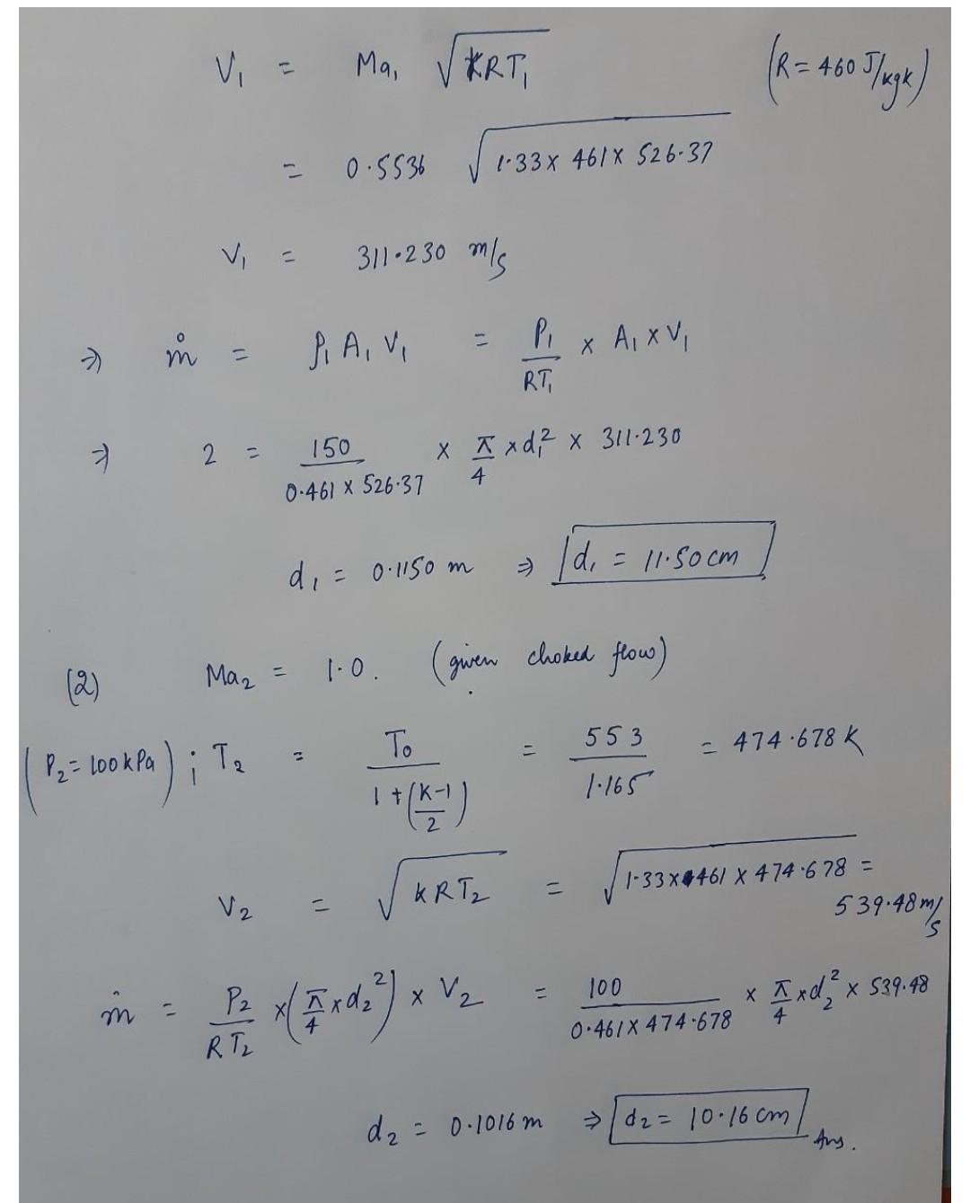 Solved Steam Expands Isentropically Through A Converging Chegg